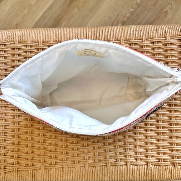 Vintage Cotton Quilted Makeup/Travel Bag | Patchwork Floral - Picture 5 of 7